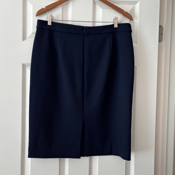 J Crew 365 No 2 Pencil Skirt - Navy Blue Size 12 - Picture 4 of 10